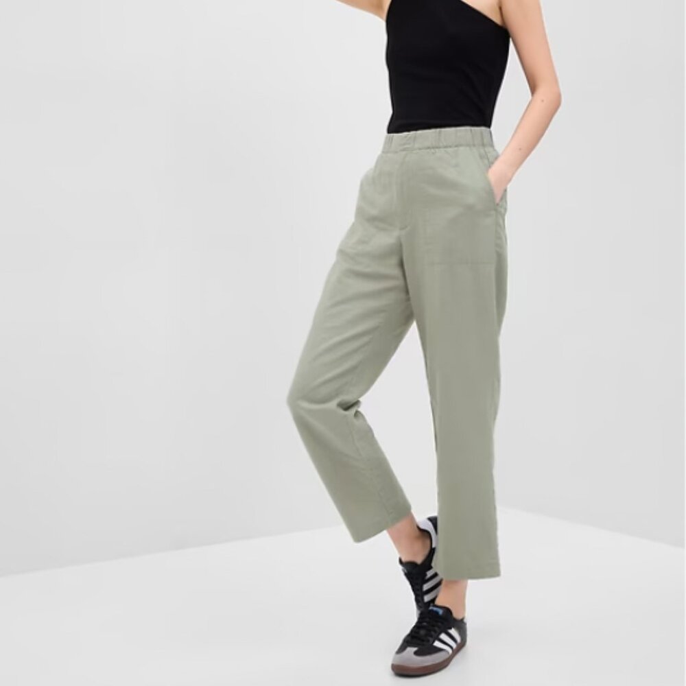 Gap - Linen-Cotton Pull-On Pants